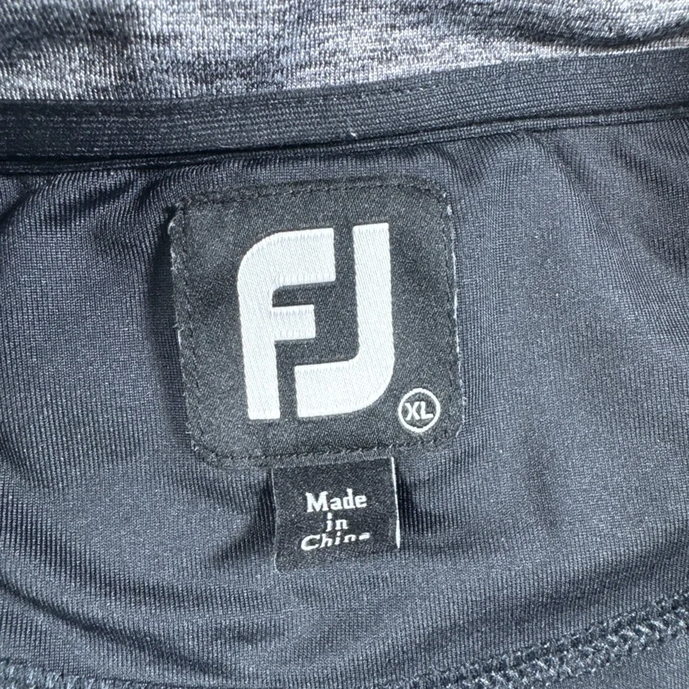 FootJoy Mens Sweatshirt Size XL‎ Black 1/4 Zip Pullover Sweater Golf Champion